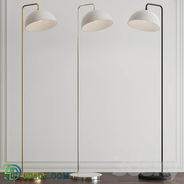 Duomo brushed gold floor lamp