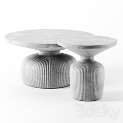Tambor concrete tables by Westelm 