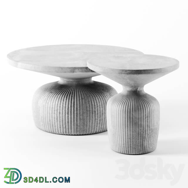 Tambor concrete tables by Westelm