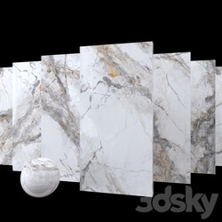 Tile Marble Set Invisible Marble Gray 