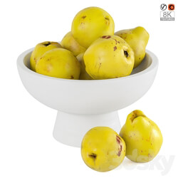 Quinces in a vase 3D Models 