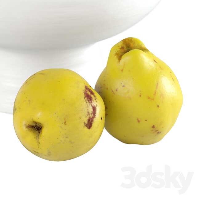 Quinces in a vase 3D Models