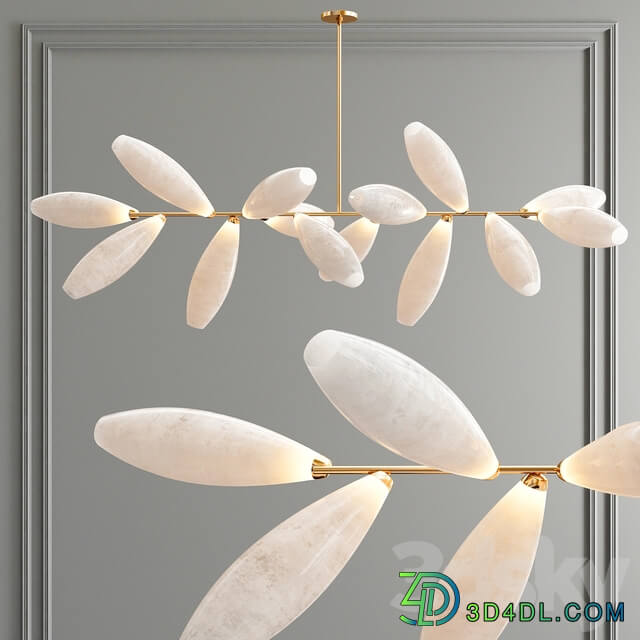 Linear Bubble Pendant 3 type Pendant light 3D Models
