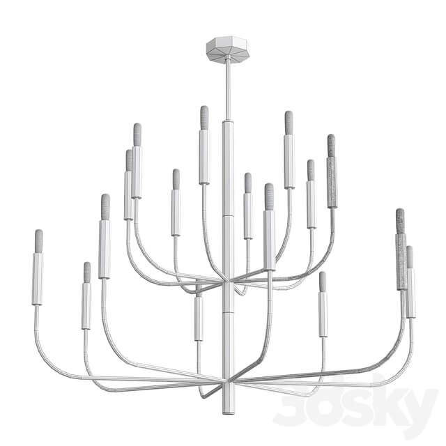 Brianna 6 Visual Comfort Gallery Pendant light 3D Models