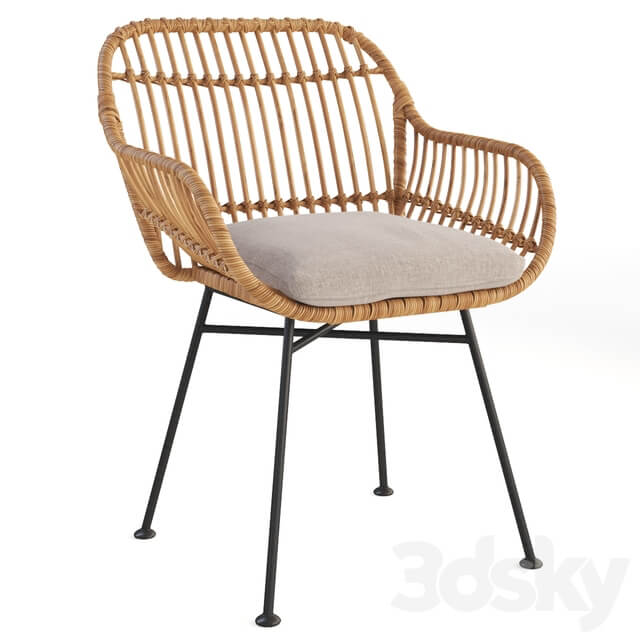 Table Chair Bay Isle Bushnell 3 Piece Rattan Seating Group