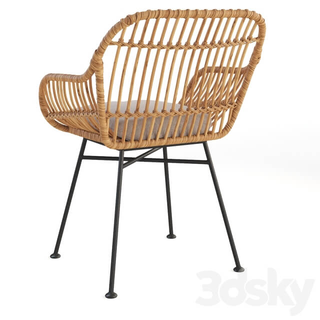 Table Chair Bay Isle Bushnell 3 Piece Rattan Seating Group