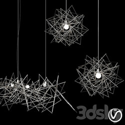 Pendant light Etoile pendant and linear suspension 