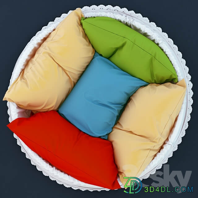 Bed pillows bed