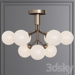 Nuura APIALES 9 CEILING by Sofie Refer Bronze and Opal Ceiling lamp 3D Models 