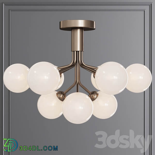 Nuura APIALES 9 CEILING by Sofie Refer Bronze and Opal Ceiling lamp 3D Models