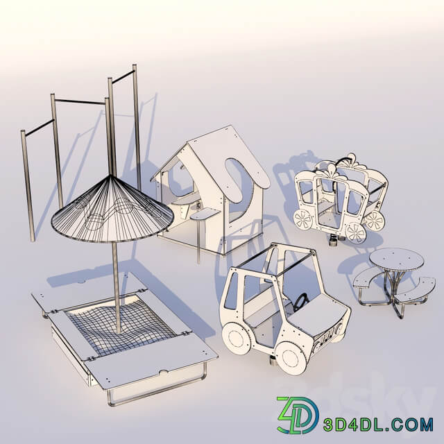 SKIF town for children part2 3D Models