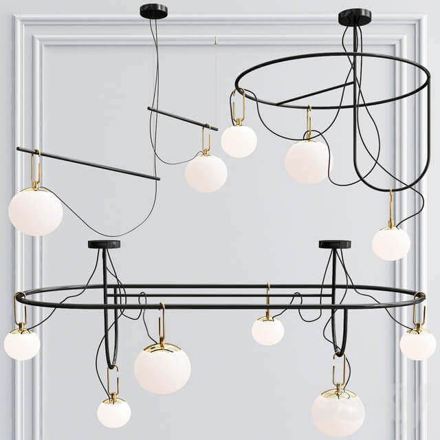 Nh S Cluster Pendant light 3D Models