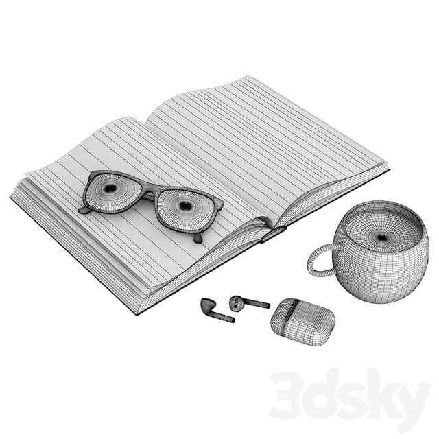 Open book 3D Models