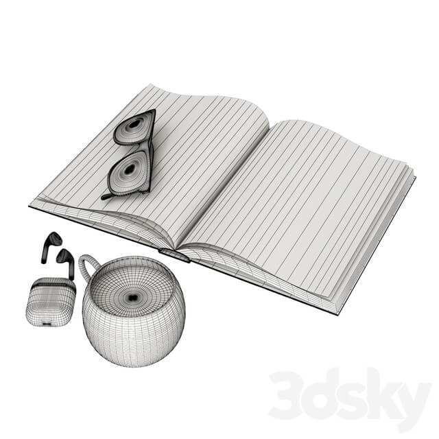 Open book 3D Models