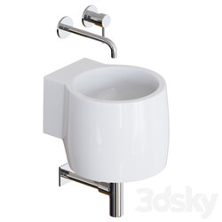 Wall mounted washbasin sink 