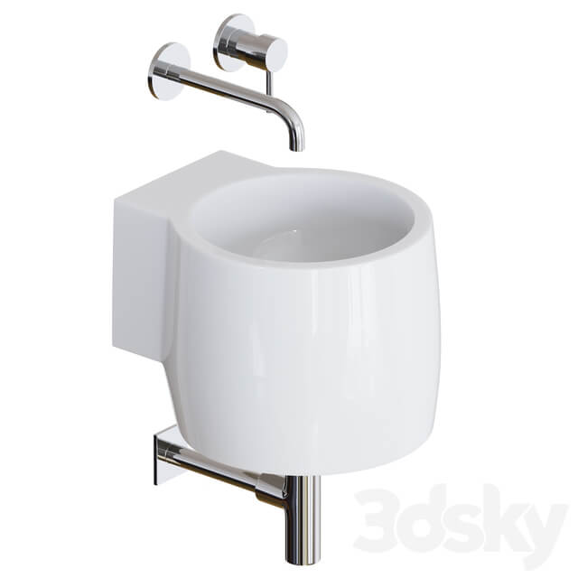 Wall mounted washbasin sink