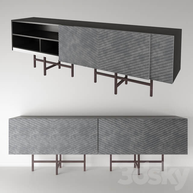 Sideboard Chest of drawer Pergamo Velvet Buffet