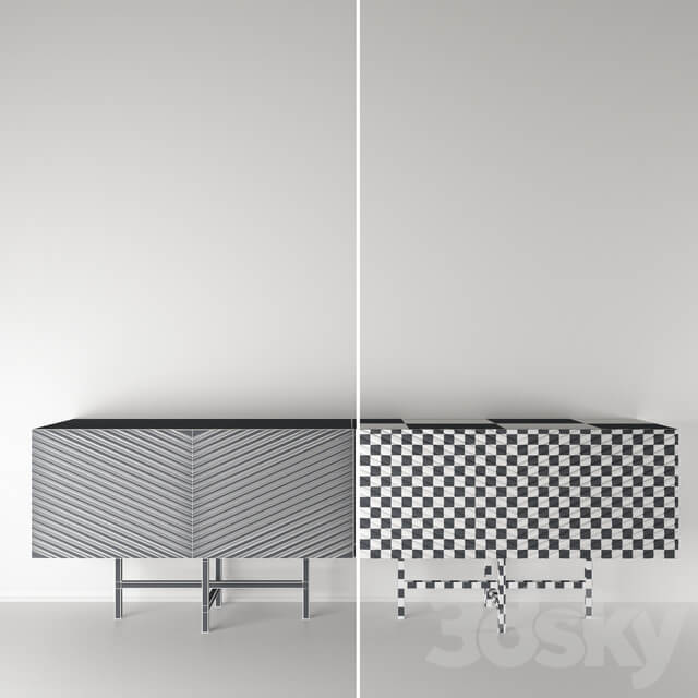 Sideboard Chest of drawer Pergamo Velvet Buffet