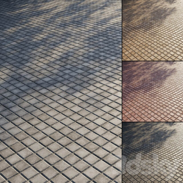 Concrete paving slabs Type 17