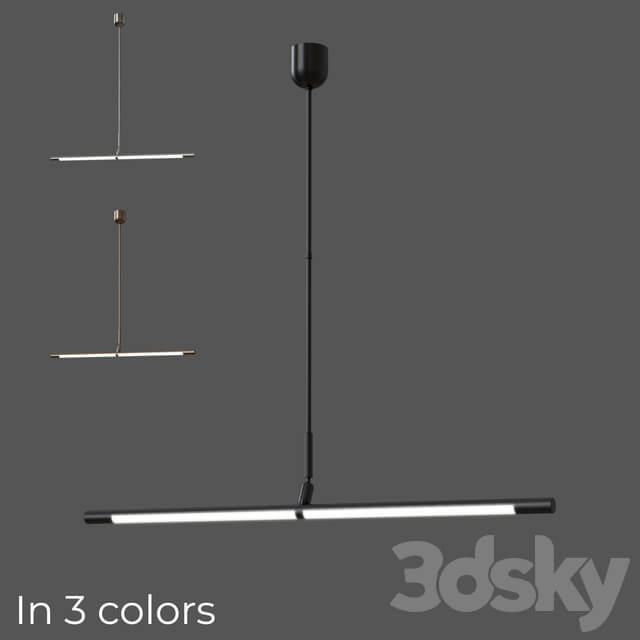 Circa Rousseau Large Linear Pendant Pendant light 3D Models