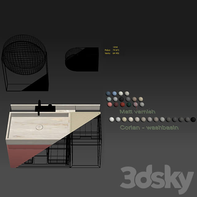 Rexa Design Compact living 90 Set 5 3D Models