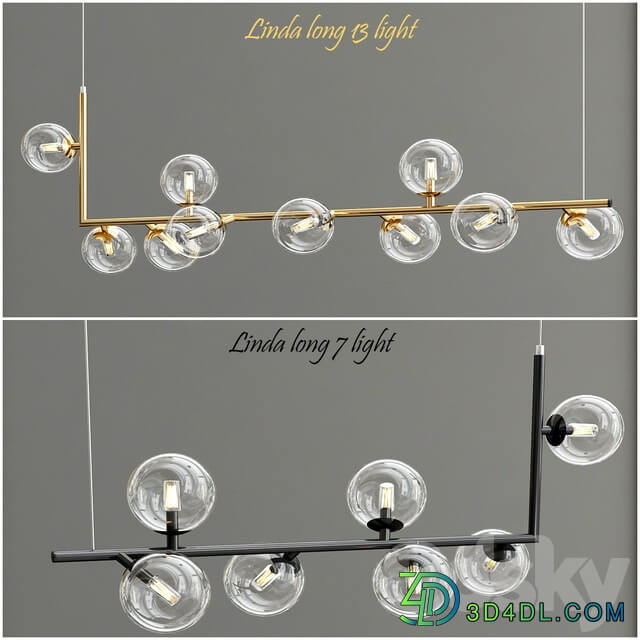 LINDA LONG Pendant light 3D Models