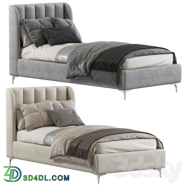 Bed Blush Lizbeth Velvet Single Bed