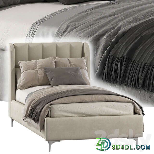 Bed Blush Lizbeth Velvet Single Bed