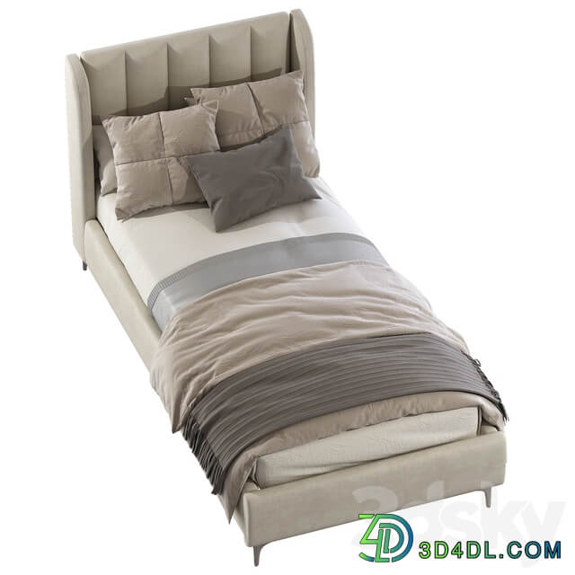 Bed Blush Lizbeth Velvet Single Bed