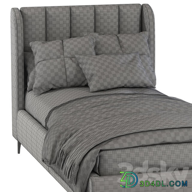 Bed Blush Lizbeth Velvet Single Bed