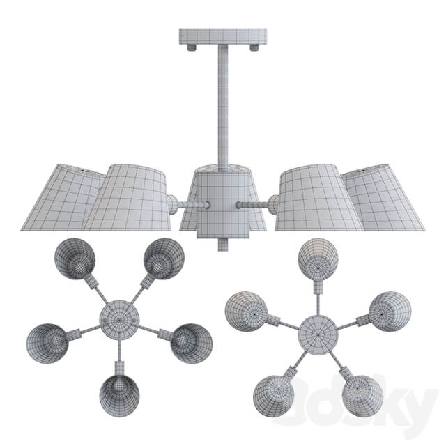Lampatron MANO 5 Pendant light 3D Models