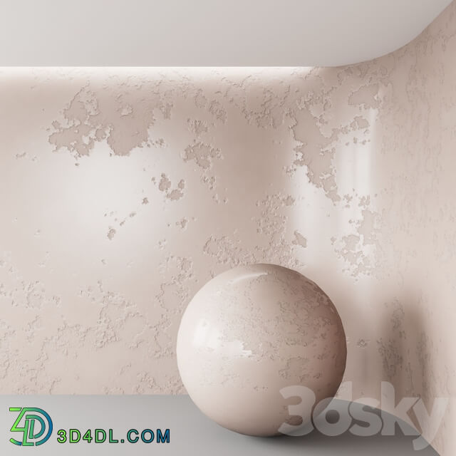 Decorative plaster Stone 3D Models
