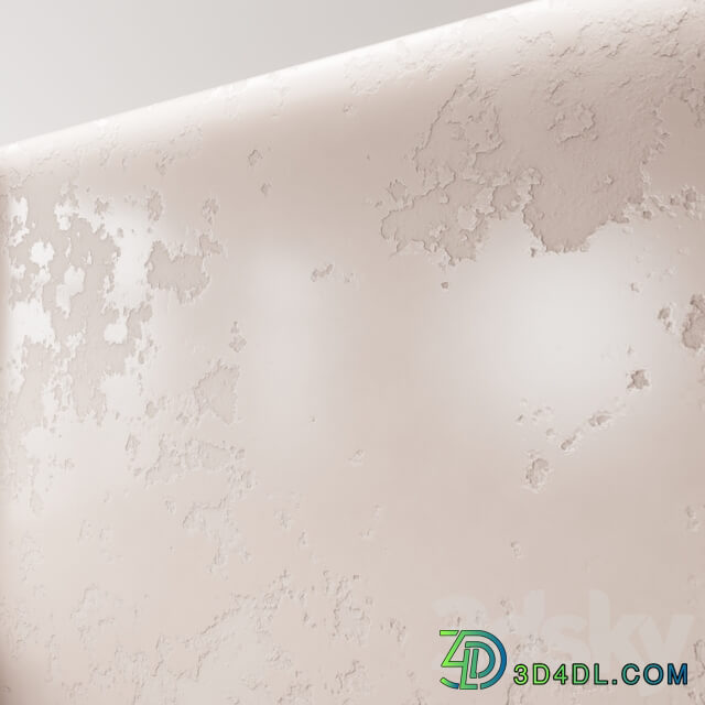 Decorative plaster Stone 3D Models