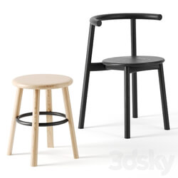 Solo chair and stool by Matiazzi 