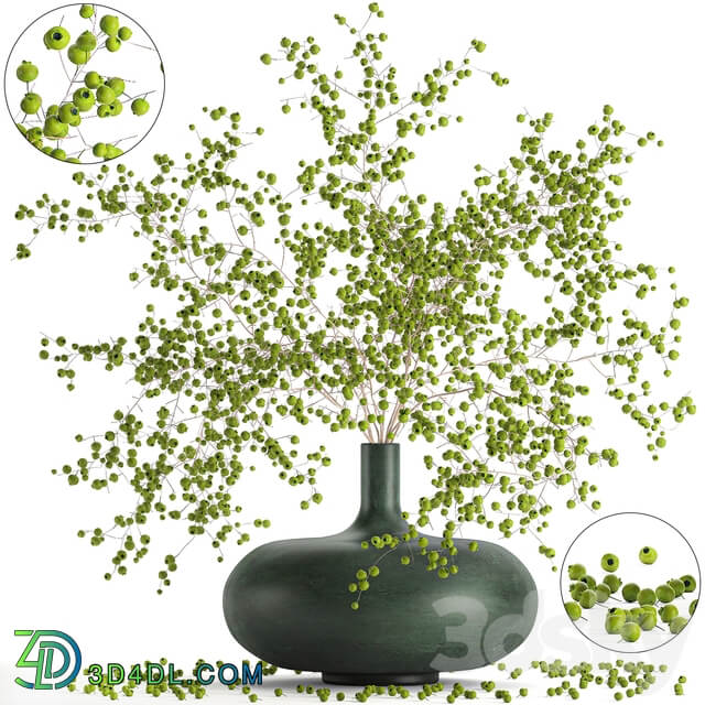 Bouquet 97. Branches berries. 3D Models