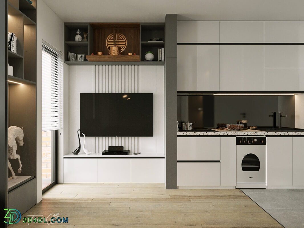 3D Interior Apartment 97 Scene File 3dsmax By Tienn Baoo