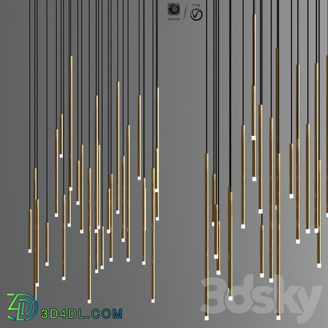 A tube nano light Pendant light 3D Models