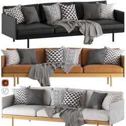 Globewest Tolv Pensive 3 Seater Sofa 