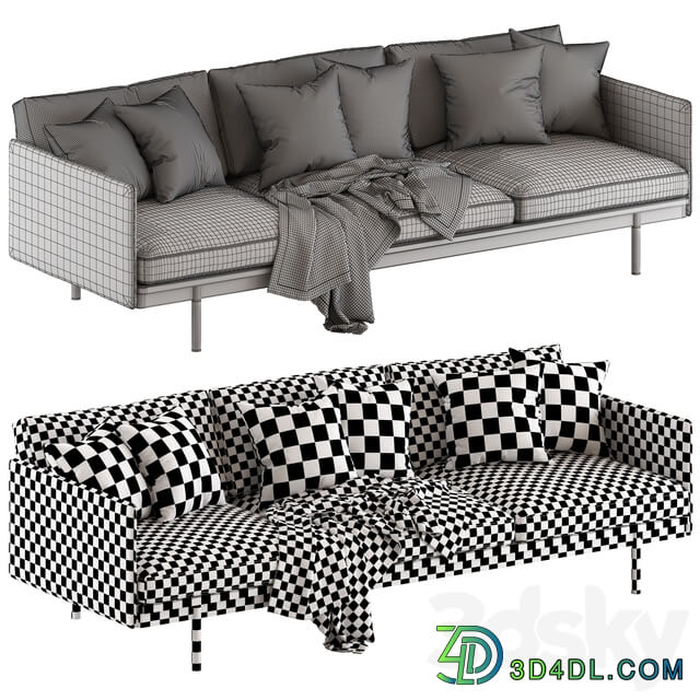 Globewest Tolv Pensive 3 Seater Sofa