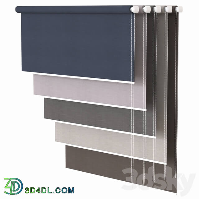 Roller blinds set