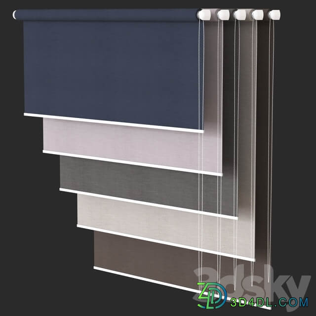 Roller blinds set
