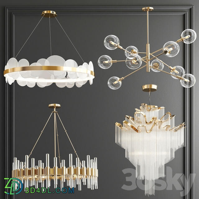 Four Exclusive Chandelier Collection 65 Pendant light 3D Models