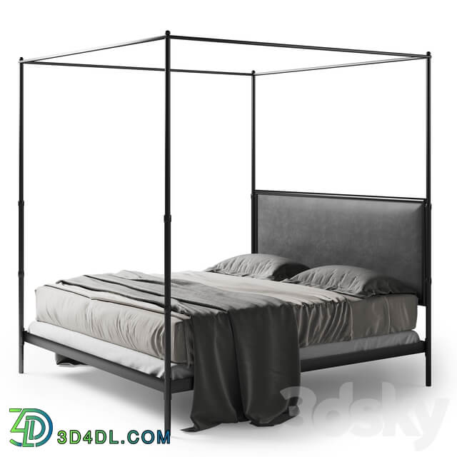 Bed Restoration Hardware French iron bed V1