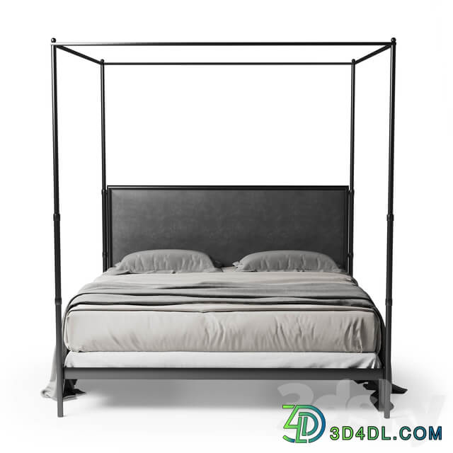 Bed Restoration Hardware French iron bed V1