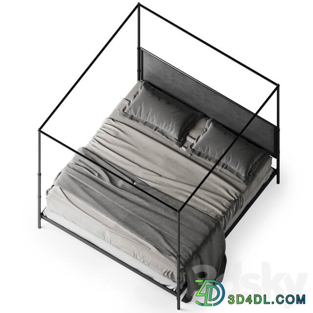 Bed Restoration Hardware French iron bed V1