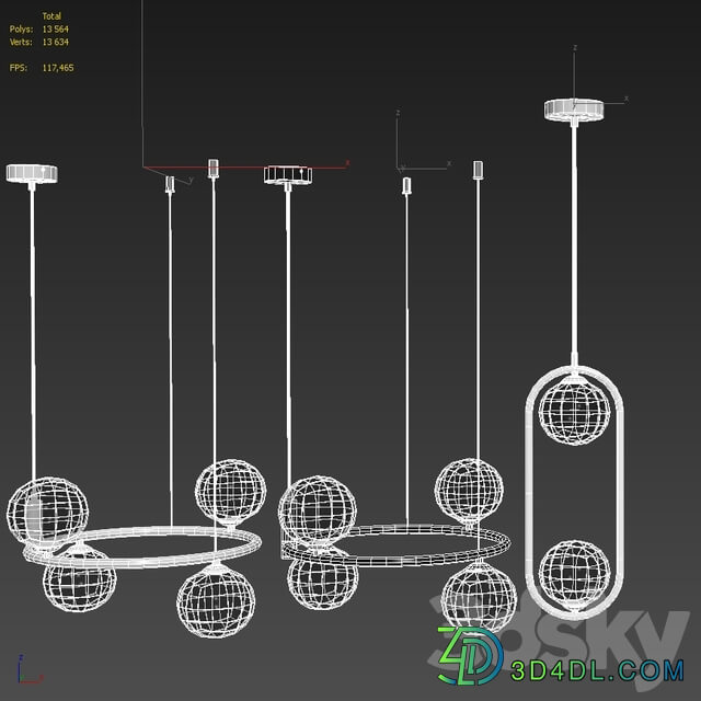 MAYTONI RING Pendant light 3D Models