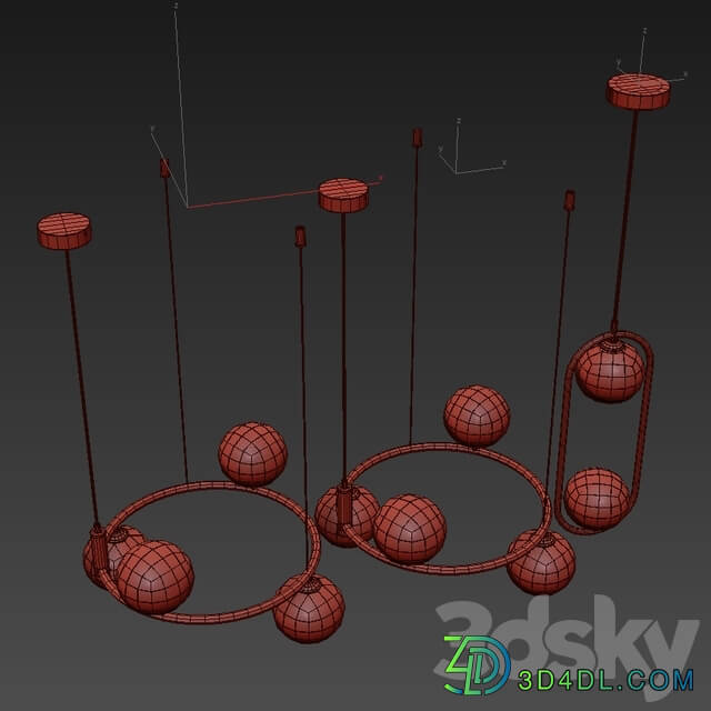 MAYTONI RING Pendant light 3D Models