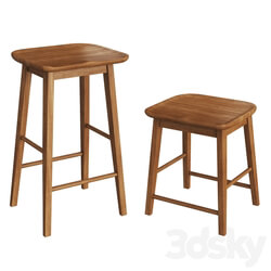 Zara Home WOODEN TALL STOOL 