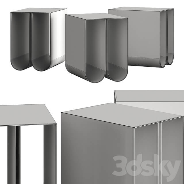 Kristina Dam Studio Curved Coffee Tables