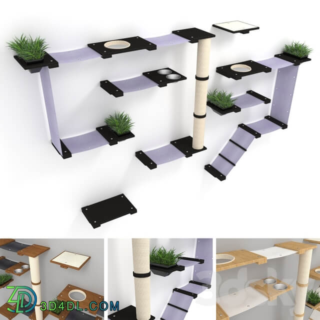 Miscellaneous Cat furniture game complex CatastrophiCreations set 1